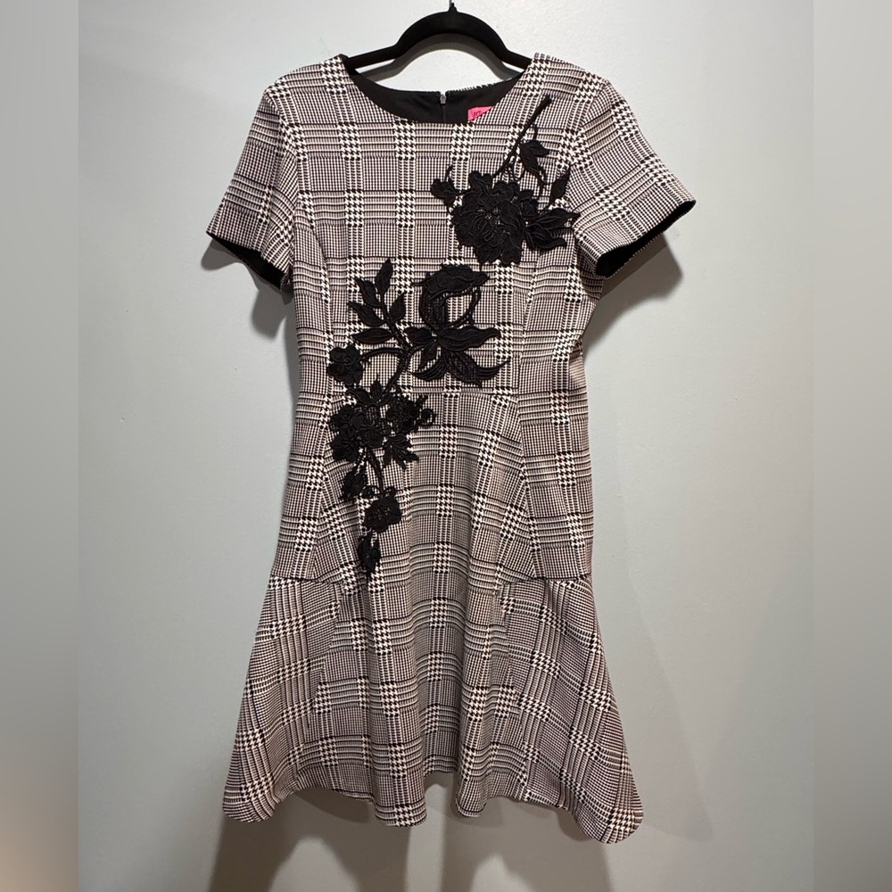 Betsey Johnson Monochrome Black and White Whimsigoth Dress